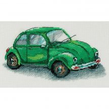 Kit Punto Croce - Panna - Auto verde