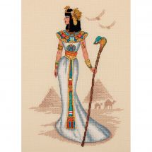 Kit punto croce con perle - Panna - Donne del mondo - Egitto
