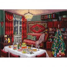 kit ricamo a punto croce - Panna - Nostalgia di Capodanno