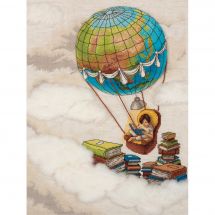 Kit Punto Croce - Panna - Viaggiare attraverso i libri
