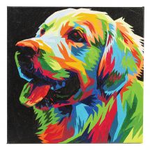Kit di pittura per numero - Craft Buddy - Cane colorato
