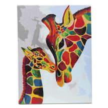Kit di pittura per numero - Craft Buddy - Giraffe colorate