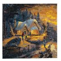Kit di pittura per numero - Craft Buddy - Chalet di Natale