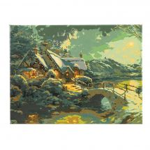 Kit di pittura per numero - Craft Buddy - Chiaro di luna a Natale