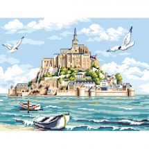 kit ricamo a punto croce - Luc Créations - Il Monte Saint Michel