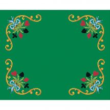 Kit tappeto giochi da ricamo - Luc Créations - Carte fiorite