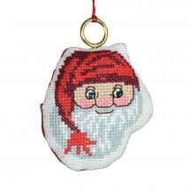 Kit di ornamenti da ricamare - Permin - Babbo natale