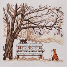 Kit Punto Croce - Permin - Volpe d'inverno