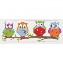 Kit Punto Croce - Permin - Gufi