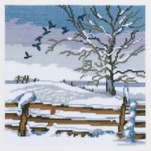 Kit Punto Croce - Permin - Paesaggio d'inverno