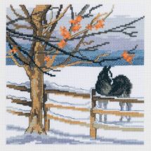 Kit Punto Croce - Permin - Scena di inverno