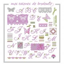 Kit Punto Croce - La planète mauve - Primer di ricamatrice