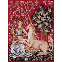 Kit Punto Croce - Princesse - Dama con liocorno la Vista