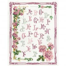 Kit di punti da ricamo - Princesse - ABC con rose