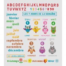 Kit Punto Croce - Princesse - ABC imparare ogni giorno