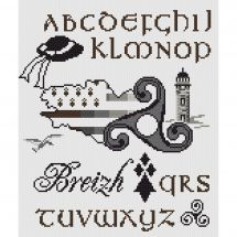 Kit Punto Croce - Marie Coeur - ABC Triskell