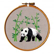 Kit per ricamo a tamburo - Princesse - Panda