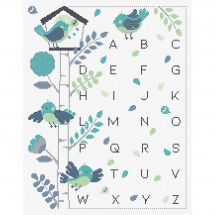 Kit Punto Croce - Princesse - ABC l'albero degli uccelli blu