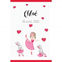 Kit per la copertina del libro a ricamo - Princesse - La mia piccola ballerina