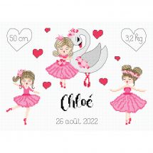 Kit Punto Croce - Princesse - La mia piccola ballerina
