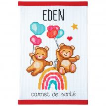 Kit per la copertina del libro a ricamo - Princesse - Il mio piccolo mondo arcobaleno