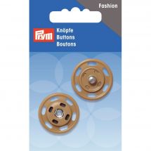 Bottoni a pressione - Prym - Bottoni a pressione in ottone beige - 25 mm