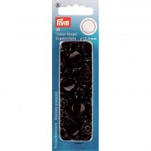 Bottoni a pressione - Prym - 30 bottoni pressioni a ribadire  nero - 12.4 mm