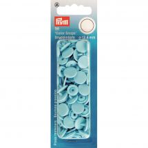 Bottoni a pressione - Prym - 30 bottoni pressioni a ribadire blu pallido - 12.4 mm