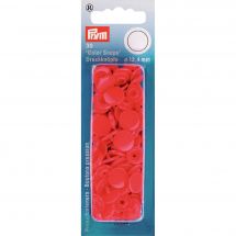 Bottoni a pressione - Prym - 30 bottoni pressioni a ribadire rosso - 12.4 mm