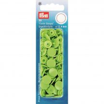 Bottoni a pressione - Prym - 30 bottoni pressioni a ribadire verde mela - 12.4 mm