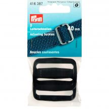 Fibbie e clip - Prym - Fibbie scorrevoli nere - 40 mm