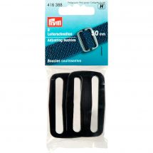 Fibbie e clip - Prym - Fibbie scorrevoli nere - 50 mm