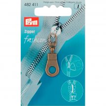 Linguetta per la chiusura - Prym - Fashion zipper -  Occhiello in ottone antico