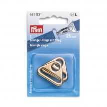 Accessorio per la borsa - Prym - Anelli triangolari color oro - 25 mm
