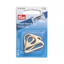 Accessorio per la borsa - Prym - Anelli triangolari color oro - 30 mm