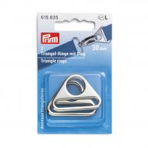 Accessorio per la borsa - Prym - Anelli triangolari colore argento - 30 mm