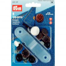 Bottoni di jeans - Prym - 8 bottoni di rame - 17 mm
