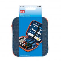 Kit da cucito - Prym - Kit da viaggio - blu jeans/arancione