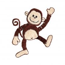 Termoadesiva - Prym - Scimmia danzante beige/marrone
