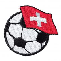 Termoadesiva - Prym - Pallone da calcio - bandiera svizzera