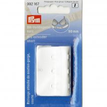 Accessorio di corsetteria - Prym - gancio per reggiseno - 50 mm bianco