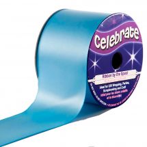 Raso su un rotolo - Celebrate - Raso blu cielo liscio - 38 mm x 4 m