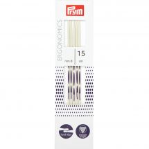 ferri a doppia punta - Prym - Set di 5 aghi Ergononomics - 15 cm