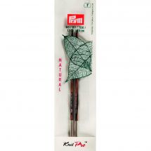Aghi e spille - Prym - Legno naturale per lavorare a maglia - 12,8 cm