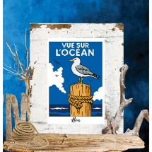 Foglio di punto croce - Isabelle Haccourt Vautier - Vista sull'oceano