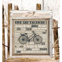 Foglio di punto croce - Isabelle Haccourt Vautier - Andare in bicicletta è divertente!
