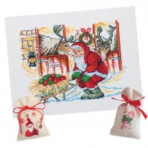 pacchetto creativo per il tempo libero - LMC - Set per il punto croce di Natale