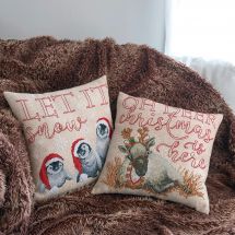 pacchetto creativo per il tempo libero - Permin - Set di cuscini di Natale