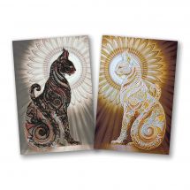 Kit di ricamo con perline - Abris Art - La dea Bastet