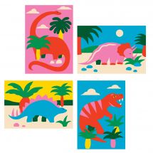Kit di canovaccio - Canevas Fatal - Mini dinosauri di tela